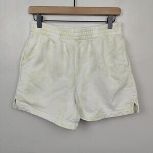 Reformation Brooks Tie Dye Sweat Shorts Womens‎ Small Yellow White Lounge